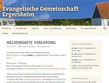 Tablet Screenshot of evg-ergersheim.de